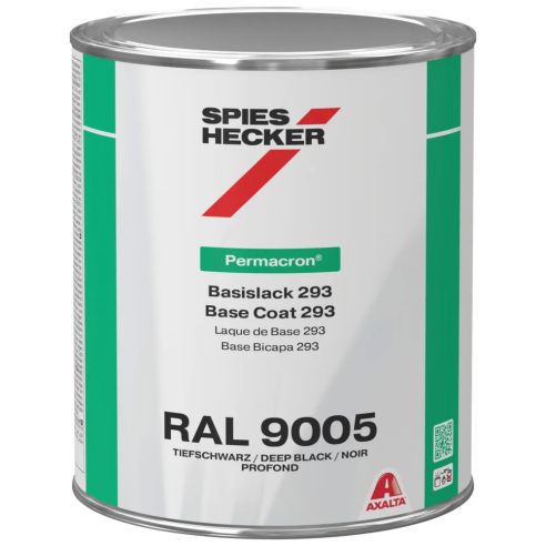 Permacron Base Coat 293 deep black (ca. RAL 9005)
