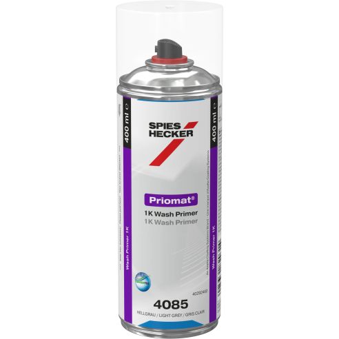 Priomat 1K Wash Primer 4085 Light Grey (400 ml)