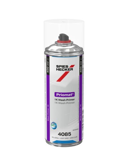 Priomat 1K Wash Primer 4085 Light Grey (400 ml)