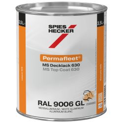 Permafleet HS Top Coat 670 RAL 9006 white aluminium NEW
