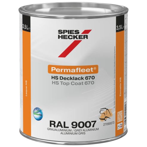 Permafleet HS Top Coat 670 RAL 9007
